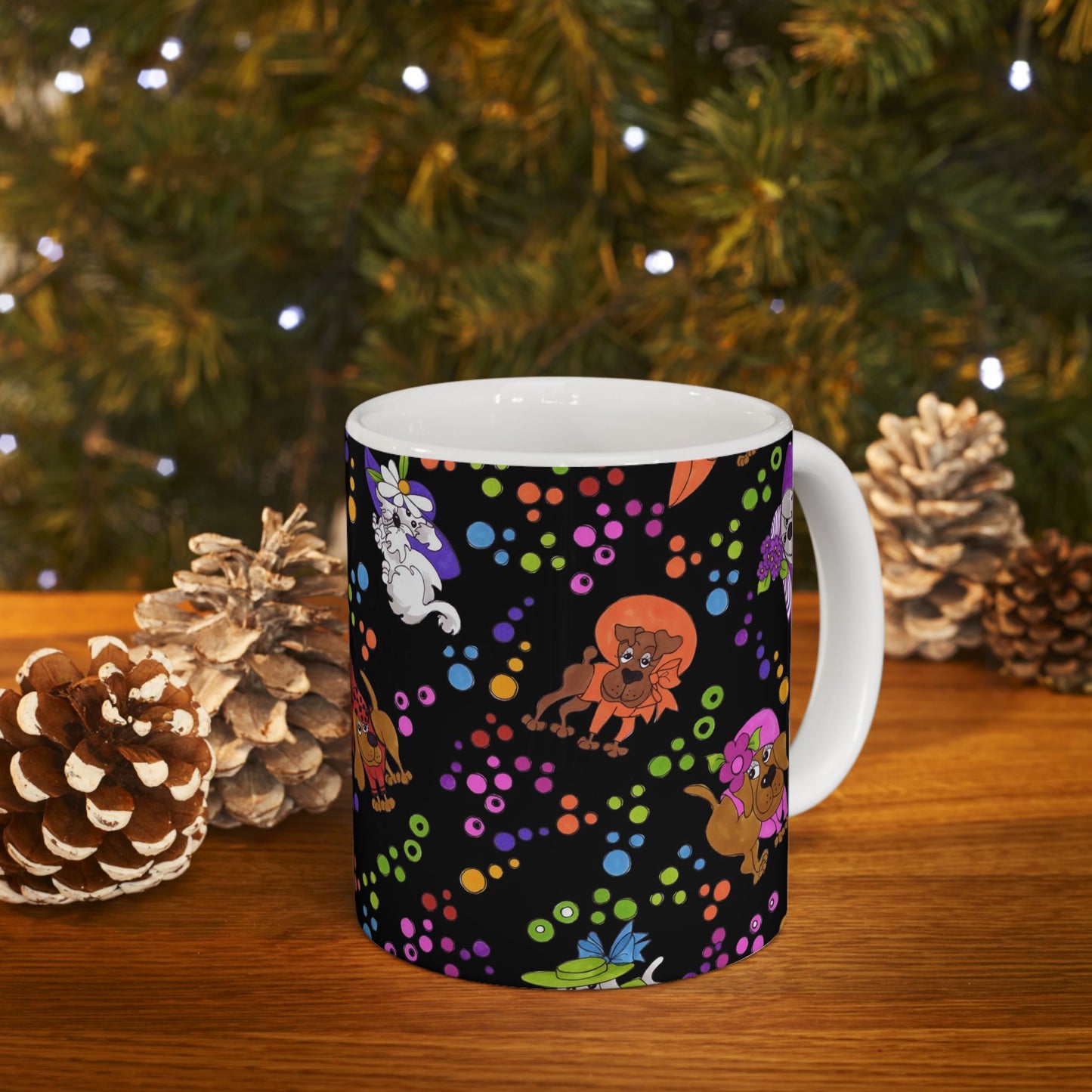 Spot the Dog Black / Multi Cup