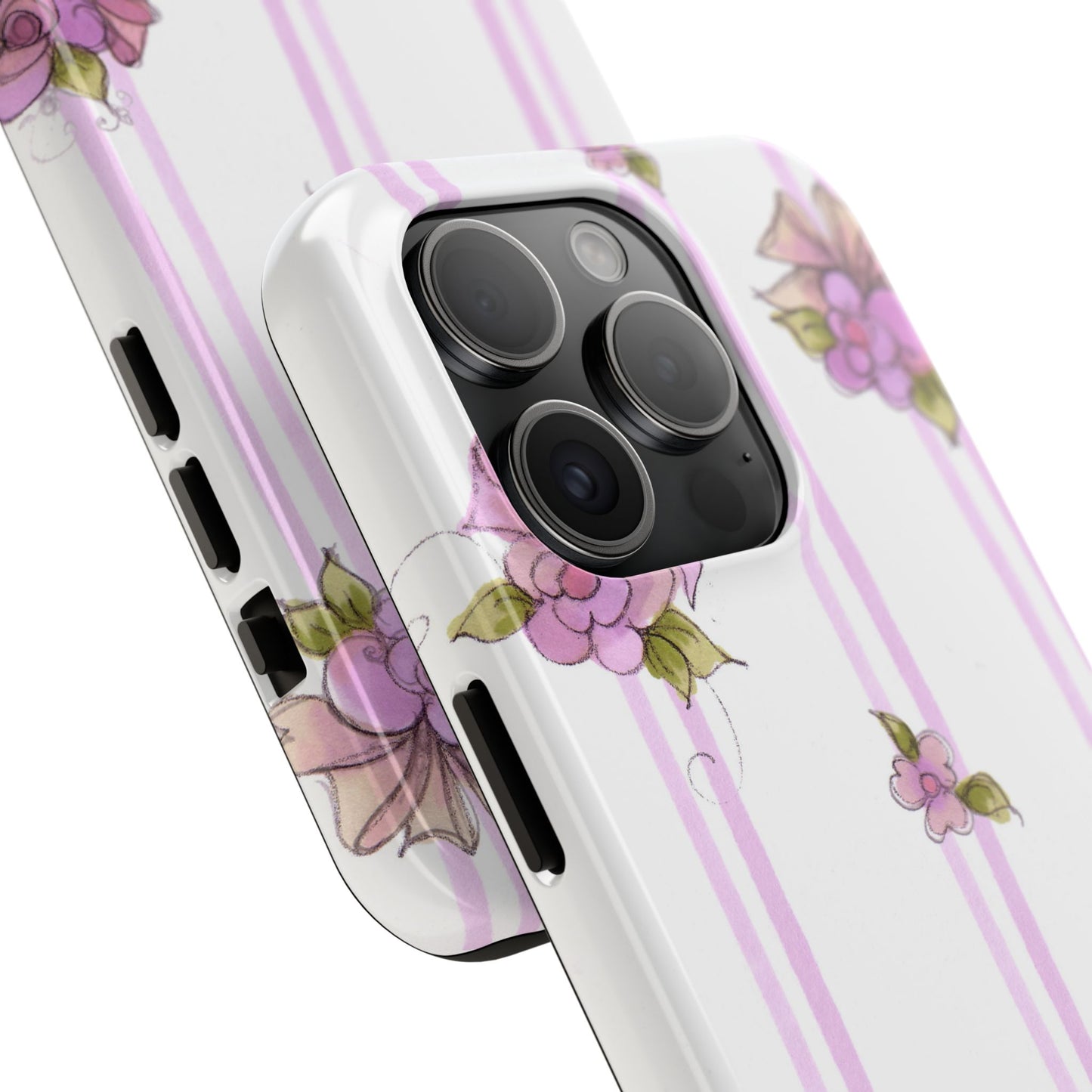 Flower Model Flower Stripe Phone Case