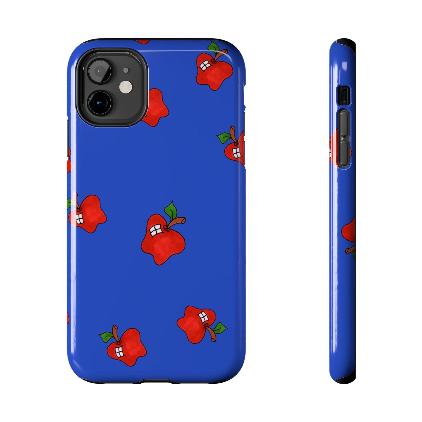 Flying Apples Blue Phone Case