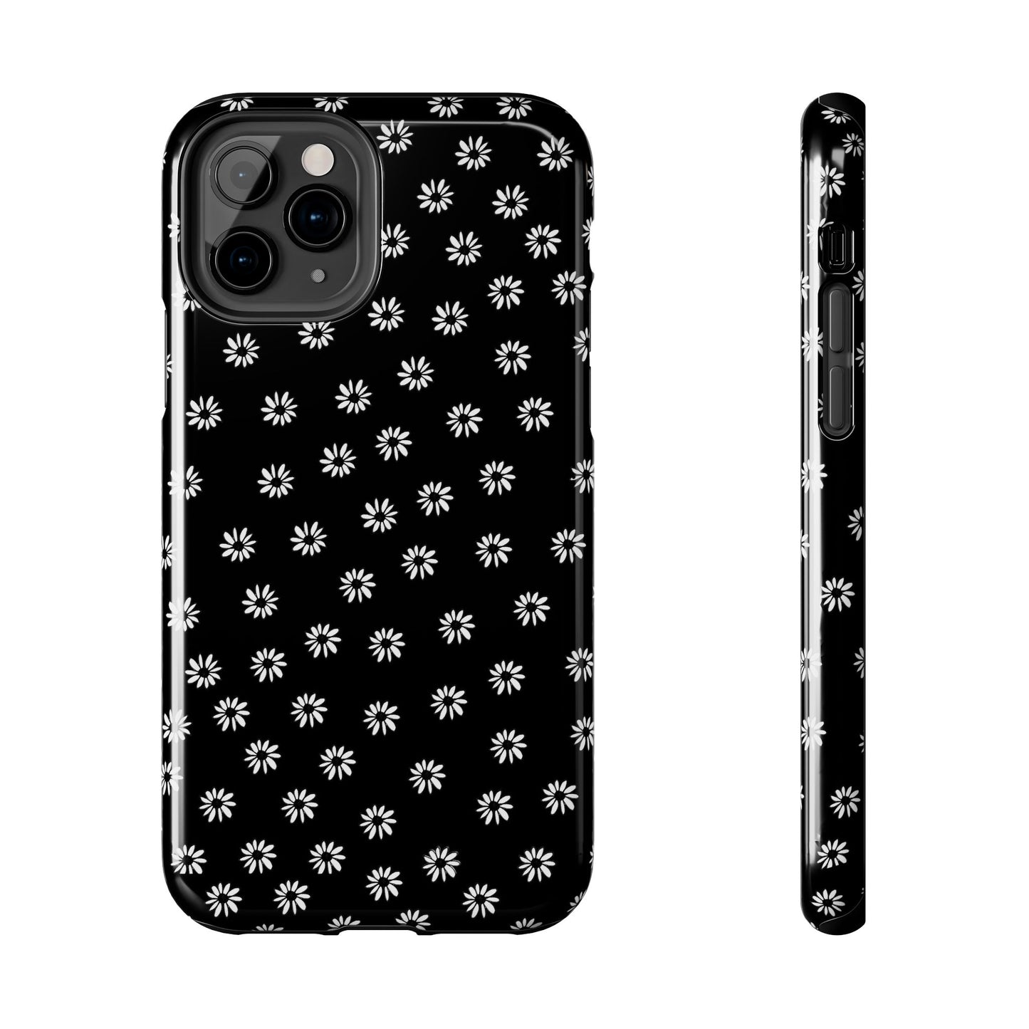 Daisy Dot Black / White Phone Case