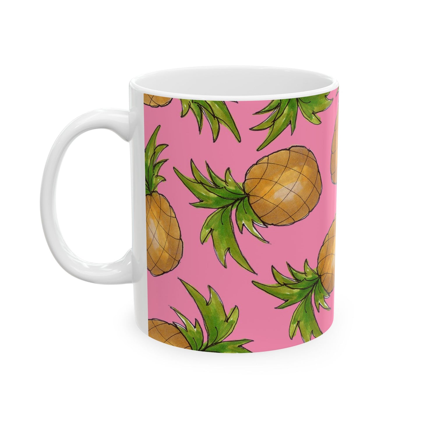Pineapple Toss Pink Cup