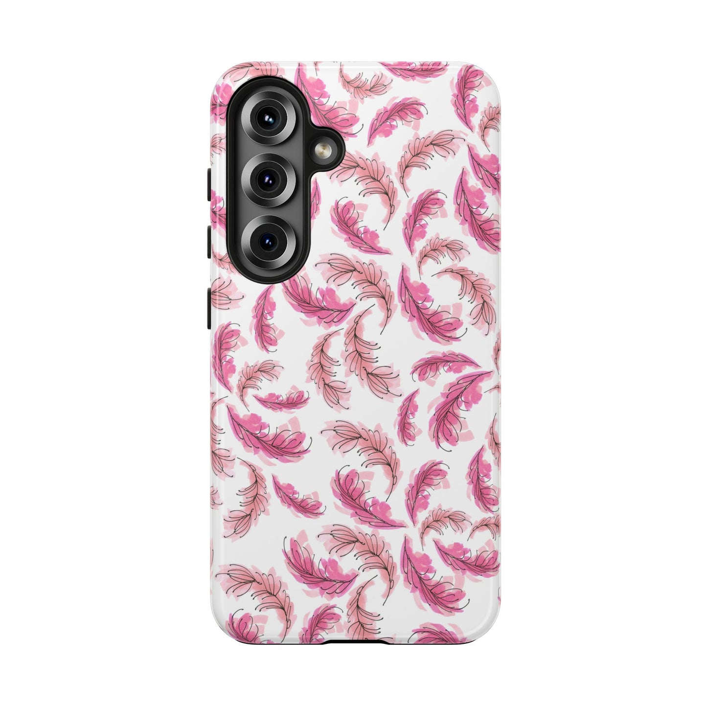 Flam Feathers White Phone Case
