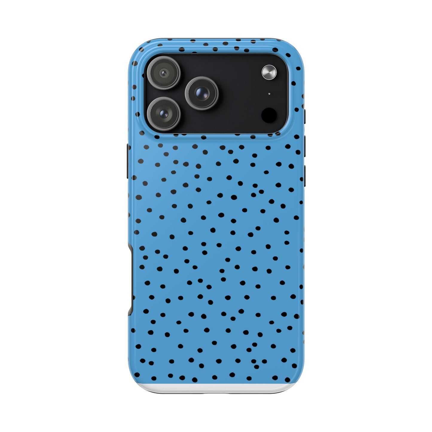 Dinky Dots Turquoise / Black Phone Case