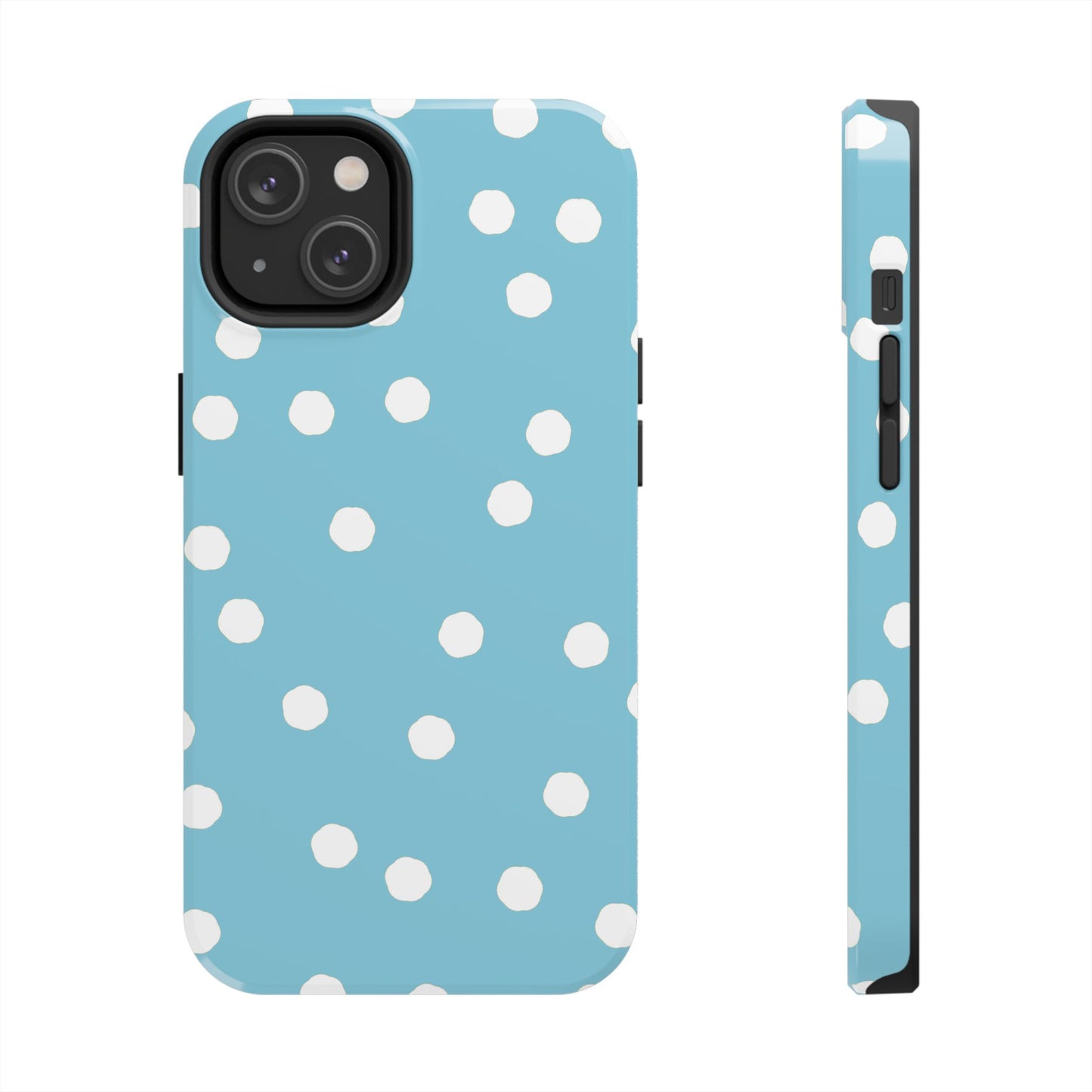Jumbo Dots Turquoise / White Phone Case