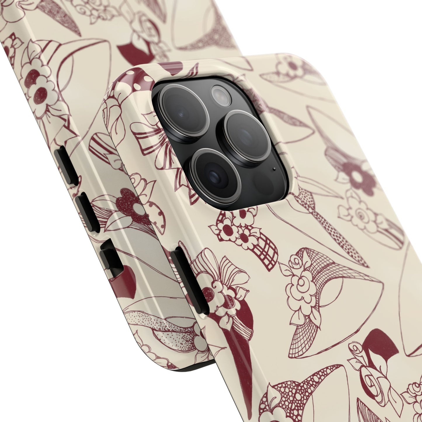 Millinery Ivory / Red Phone Case
