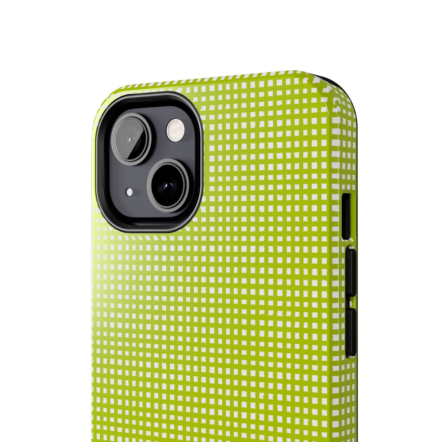 Chipper Check Lime Phone Case