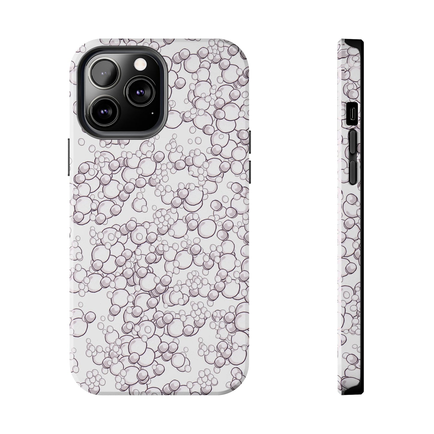 Bubble Dots White Phone Case