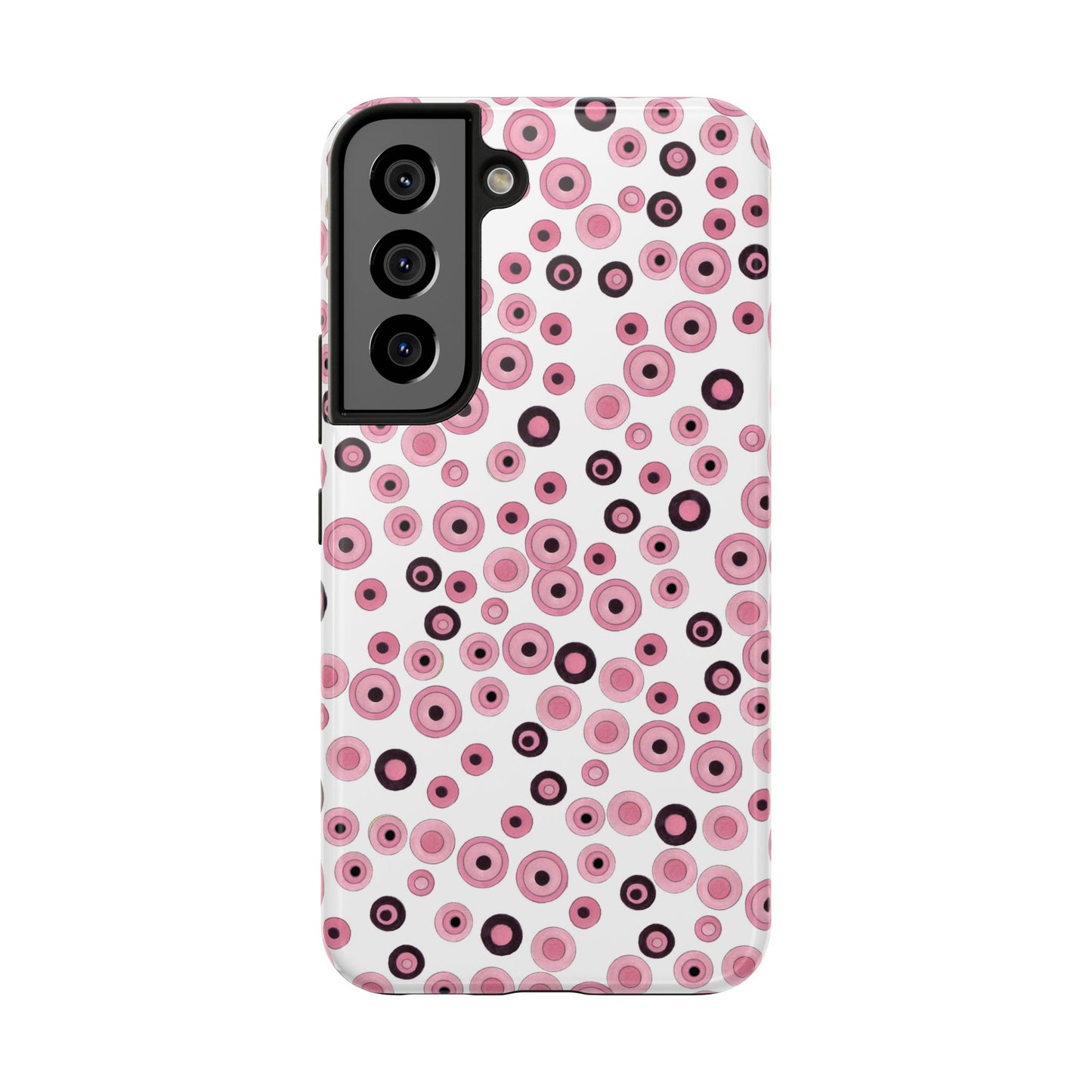Dots White / Pink Phone Case