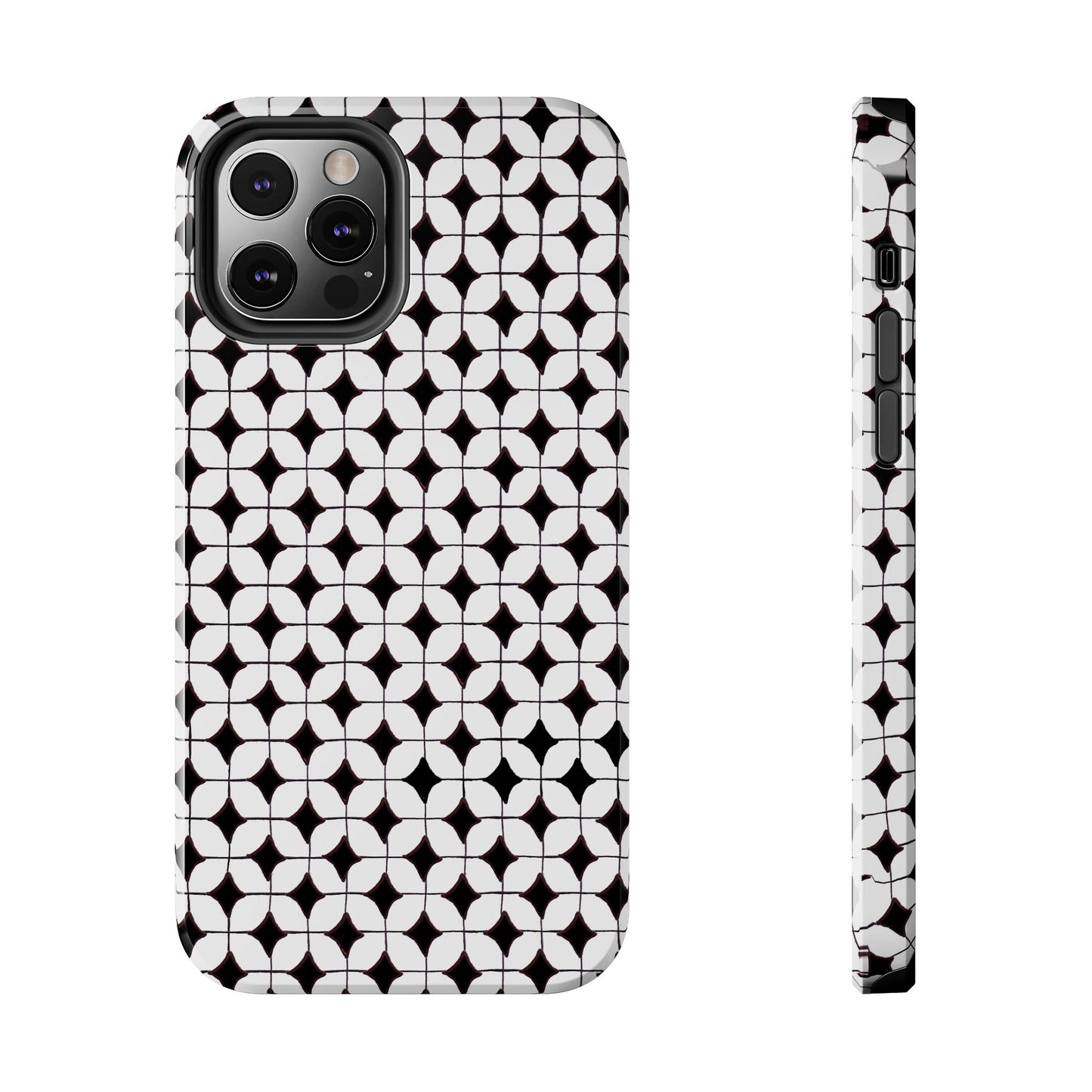 Tile-ish Black Phone Case