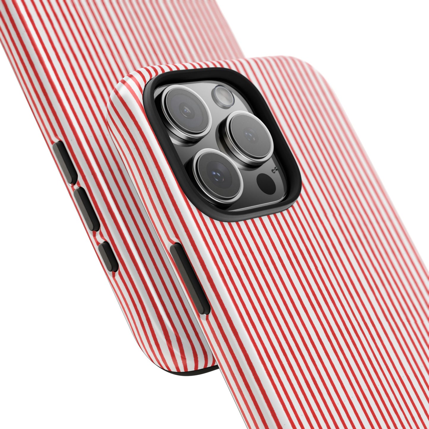 Stripe White / Red Phone Case
