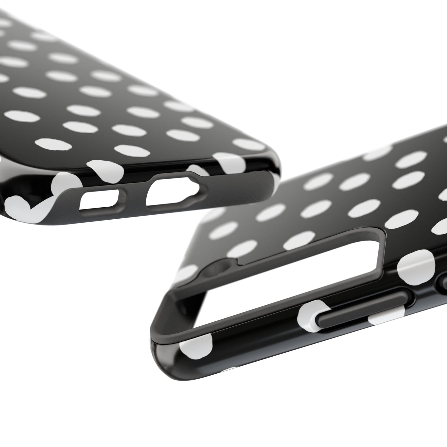 Jumbo Dots Black / White Phone Case