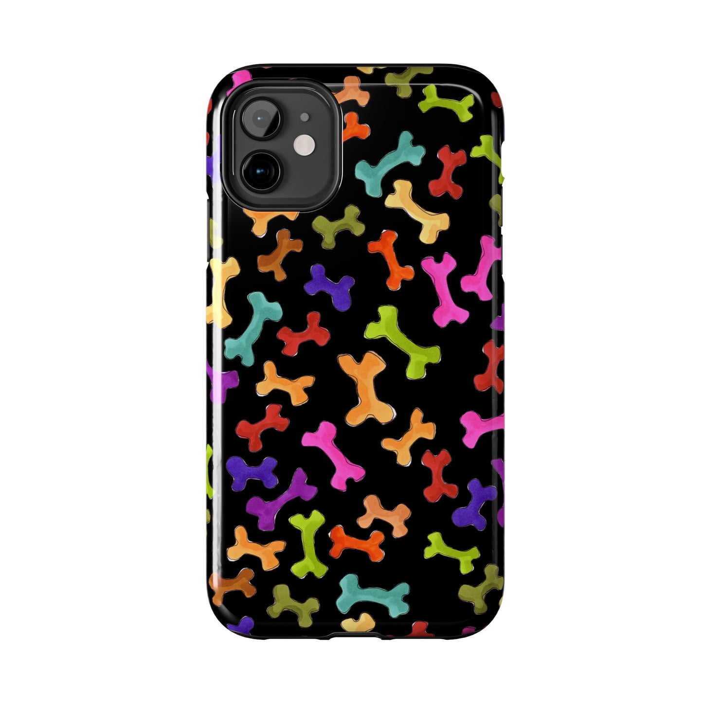 Happy Bones Black Phone Case