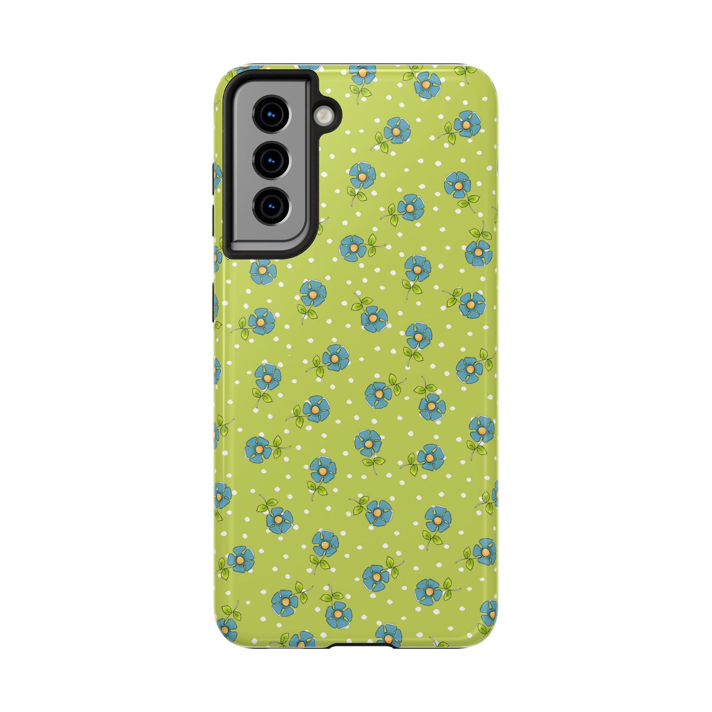 Daisy Dots Green Phone Case