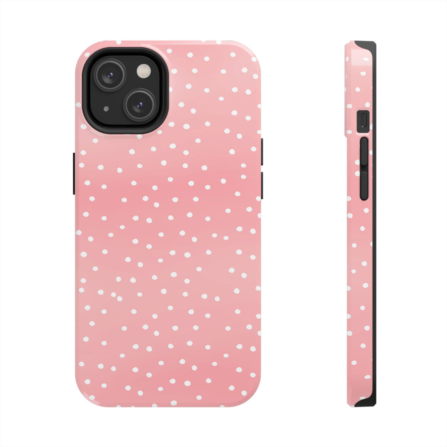 Dinky Dots Coral / White Phone Case