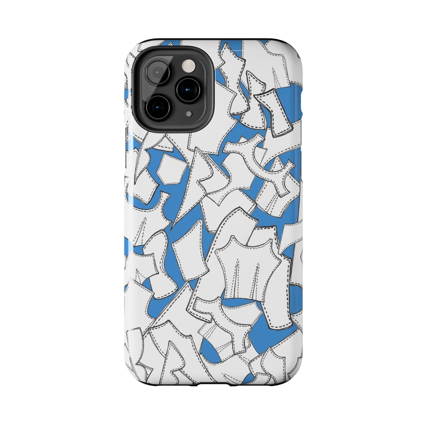 Pattern Pieces Turquoise Phone Case