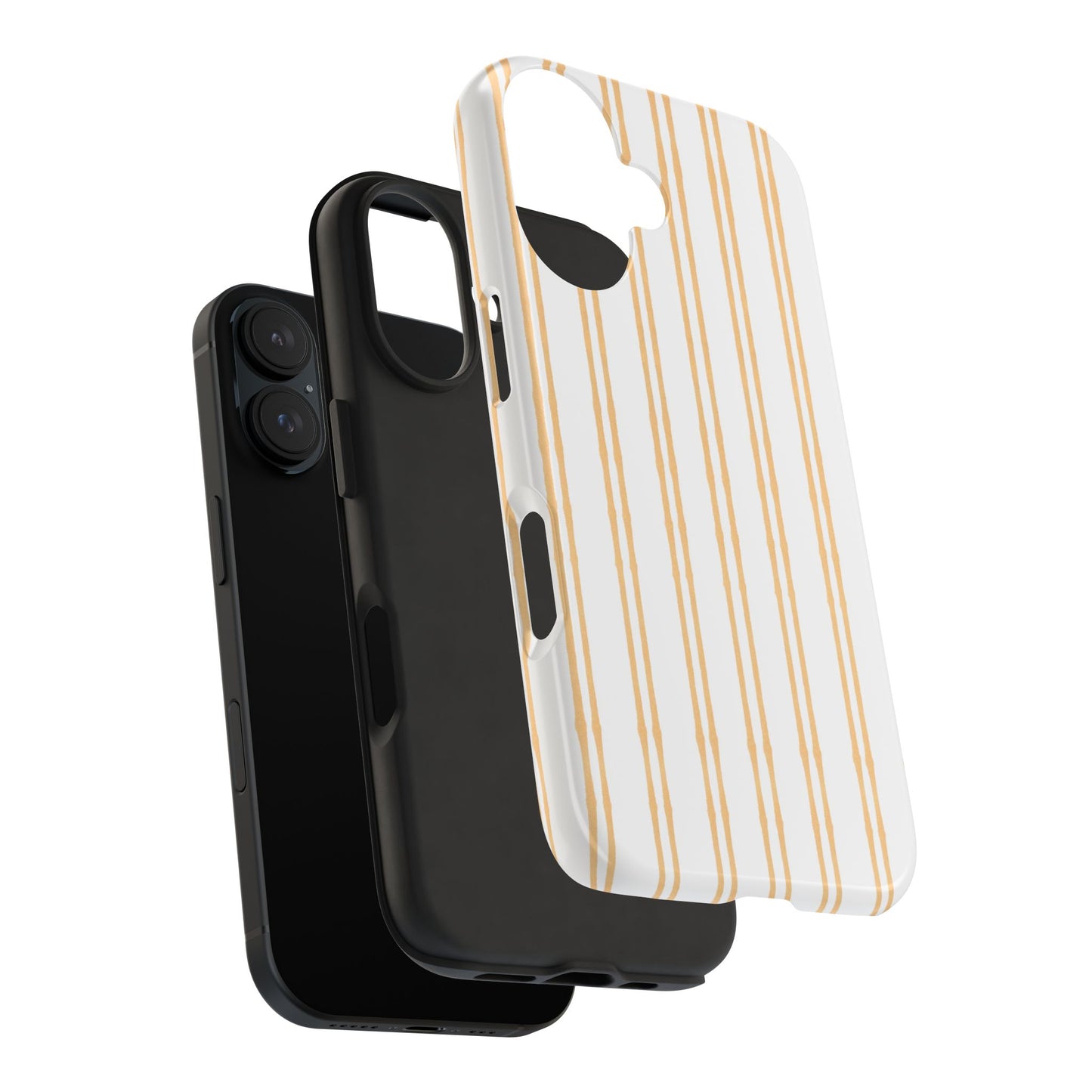 Double Stripe Yellow Phone Case