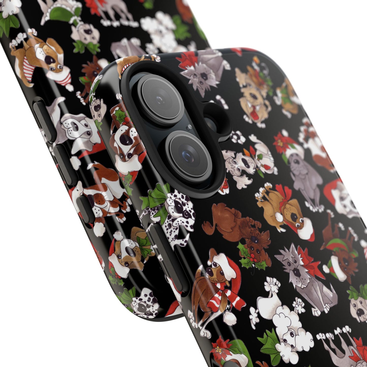 Doggie Toss Black Phone Case