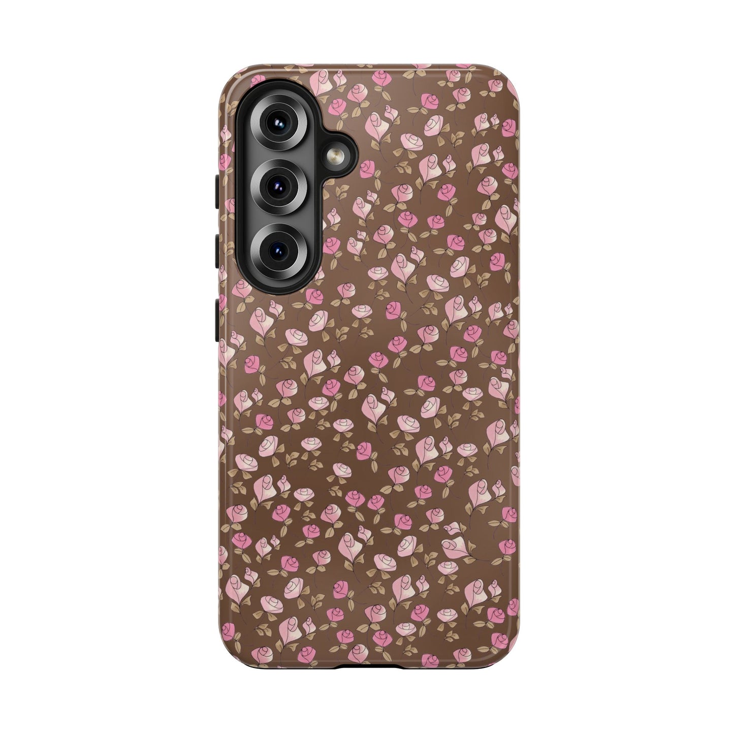 Little Bitty Roses Chocolate Phone Case