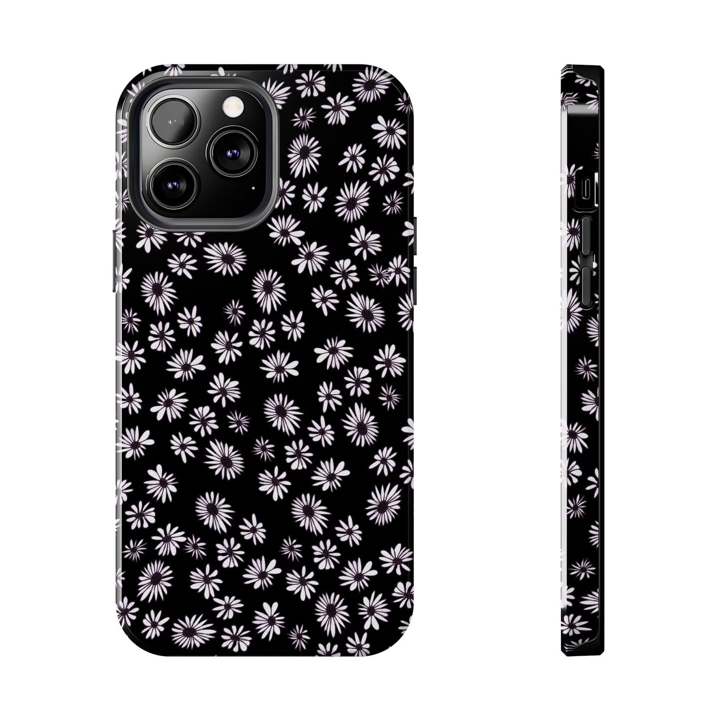 Random Daisy Black / White Phone Case