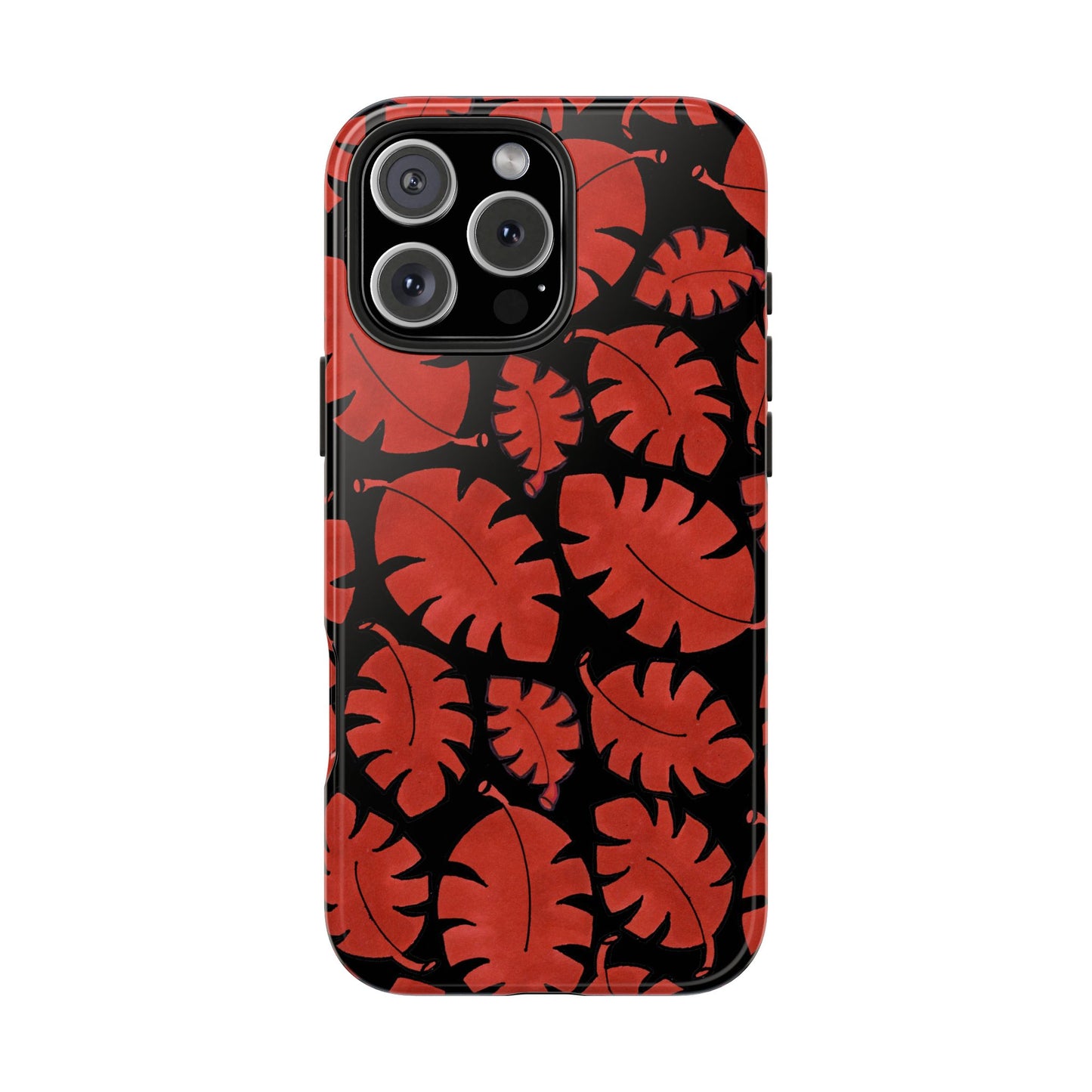 Red Bananas Black Phone Case