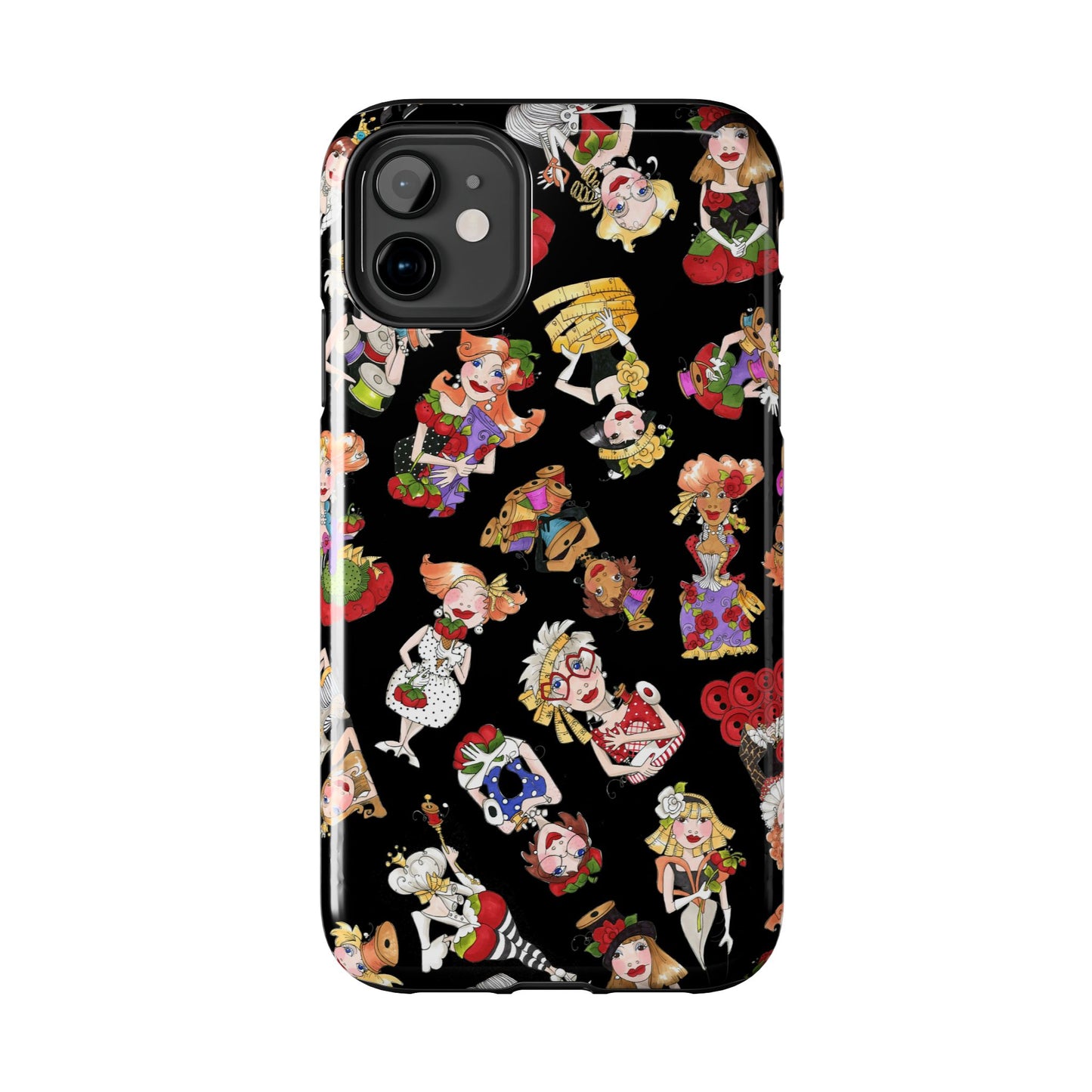 Curious Toss Black Phone Case
