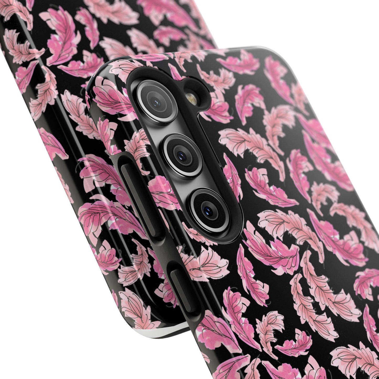 Flam Feathers Black Phone Case