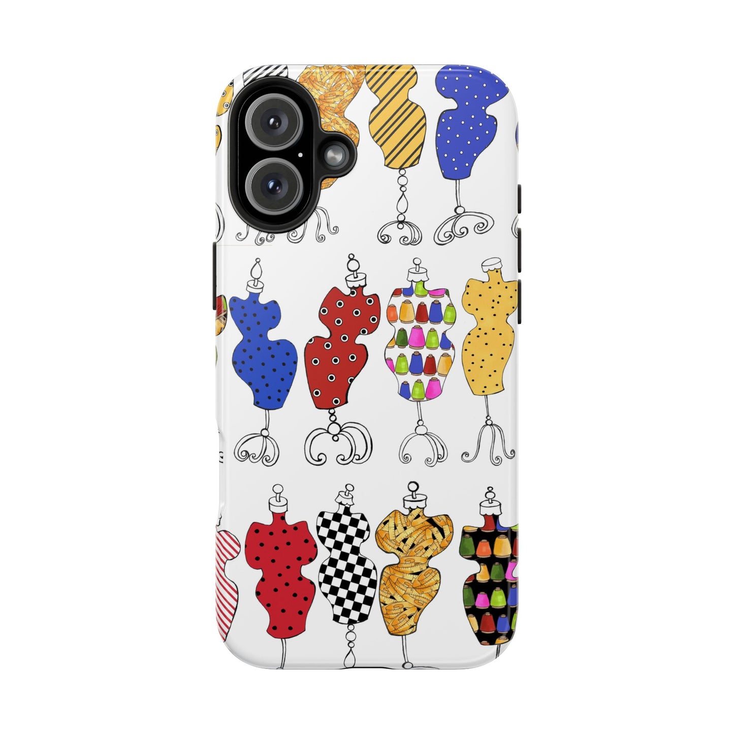 Go Figure White / Multi Phone Case