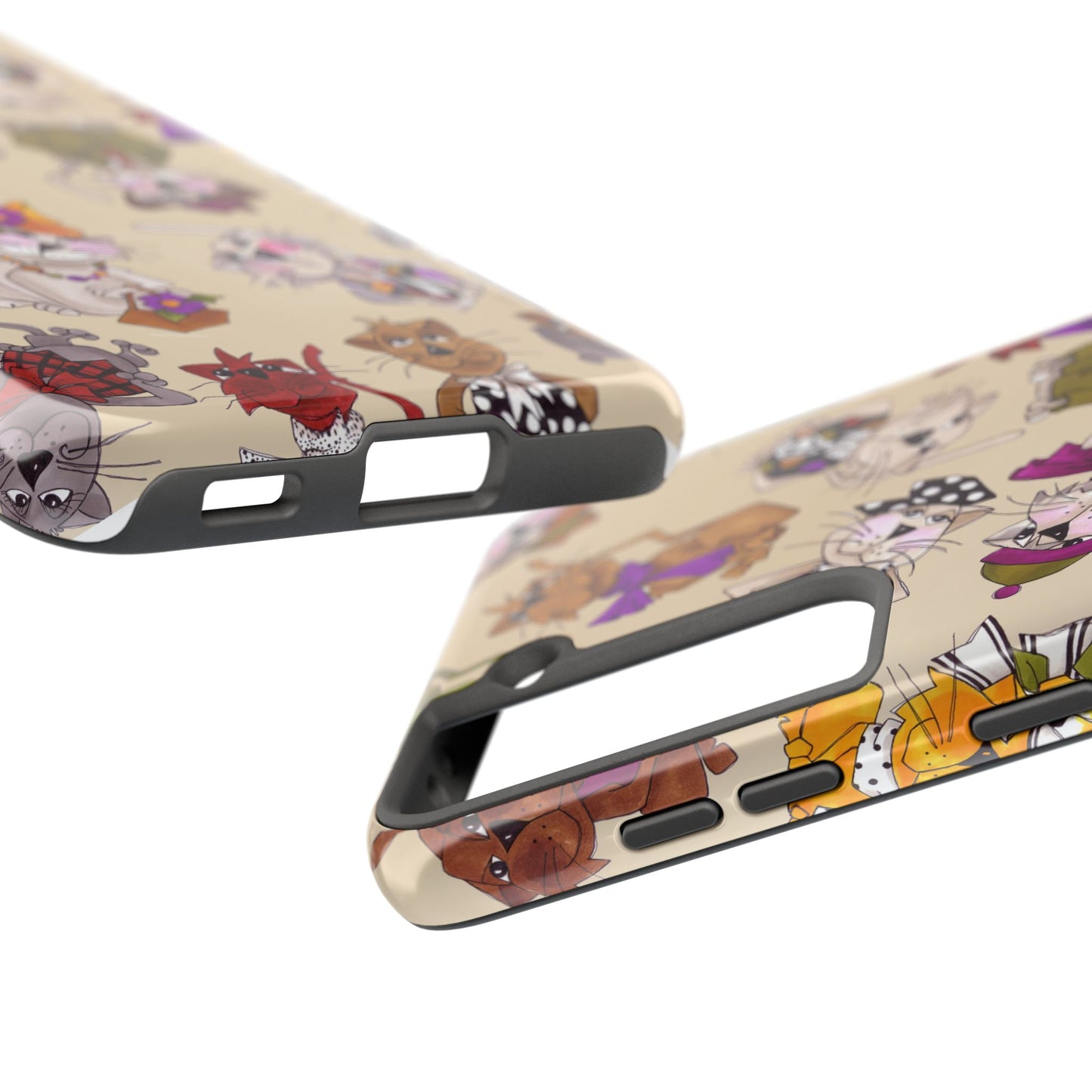 Spice Cats Tossed Muslin Phone Case