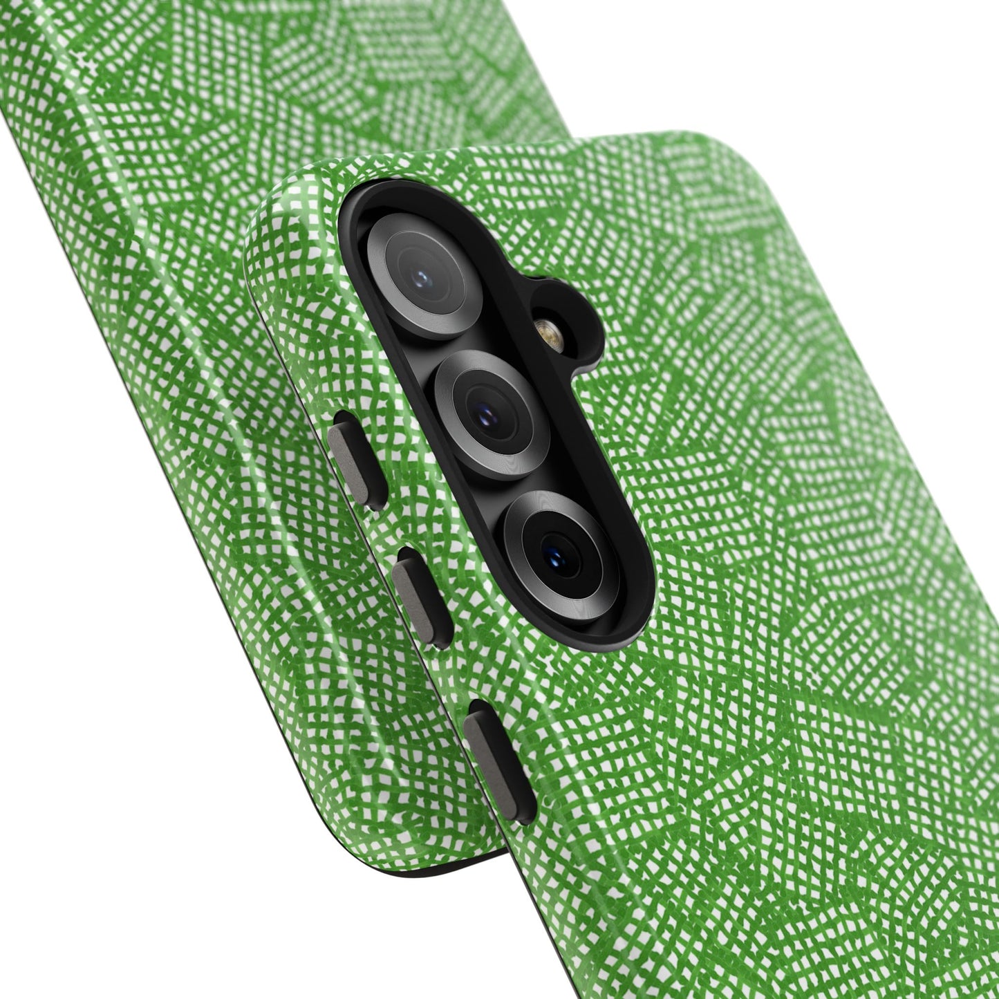 Check Patch Small Green Phone Case