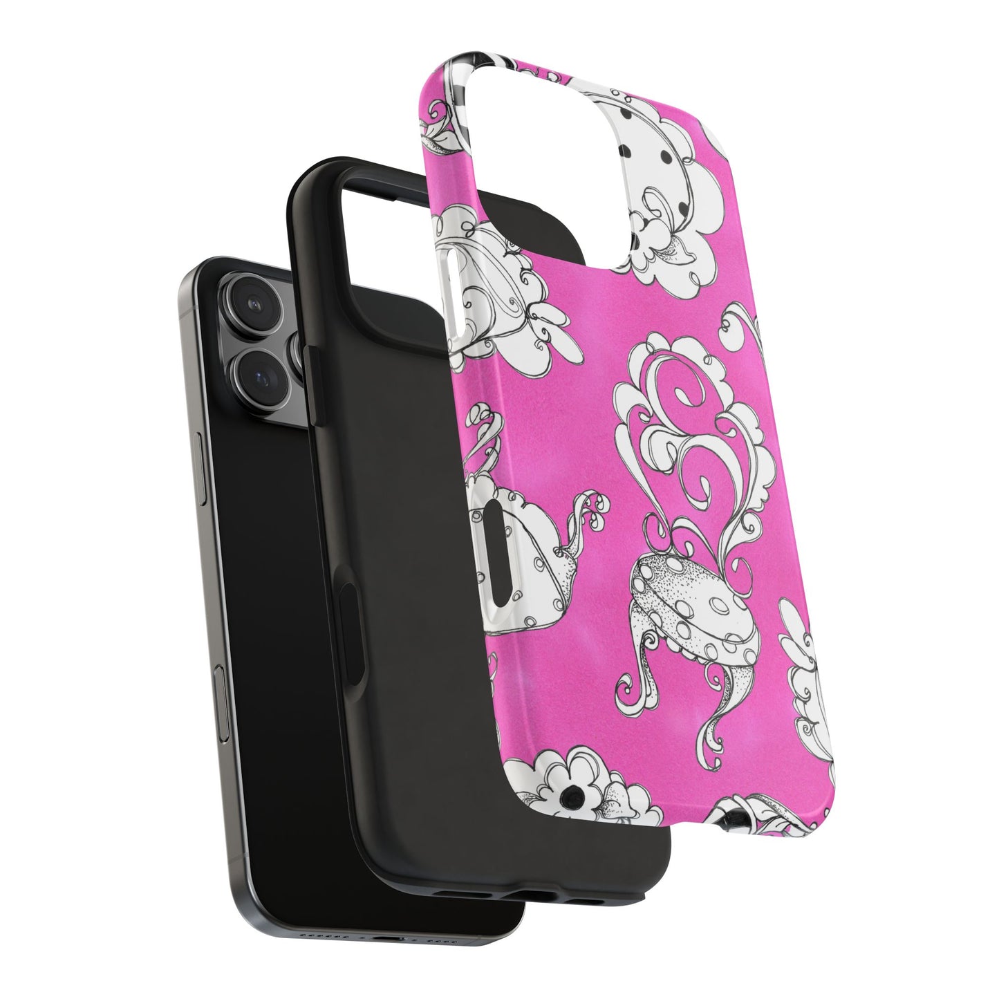 Bistro Chairs Pink Phone Case