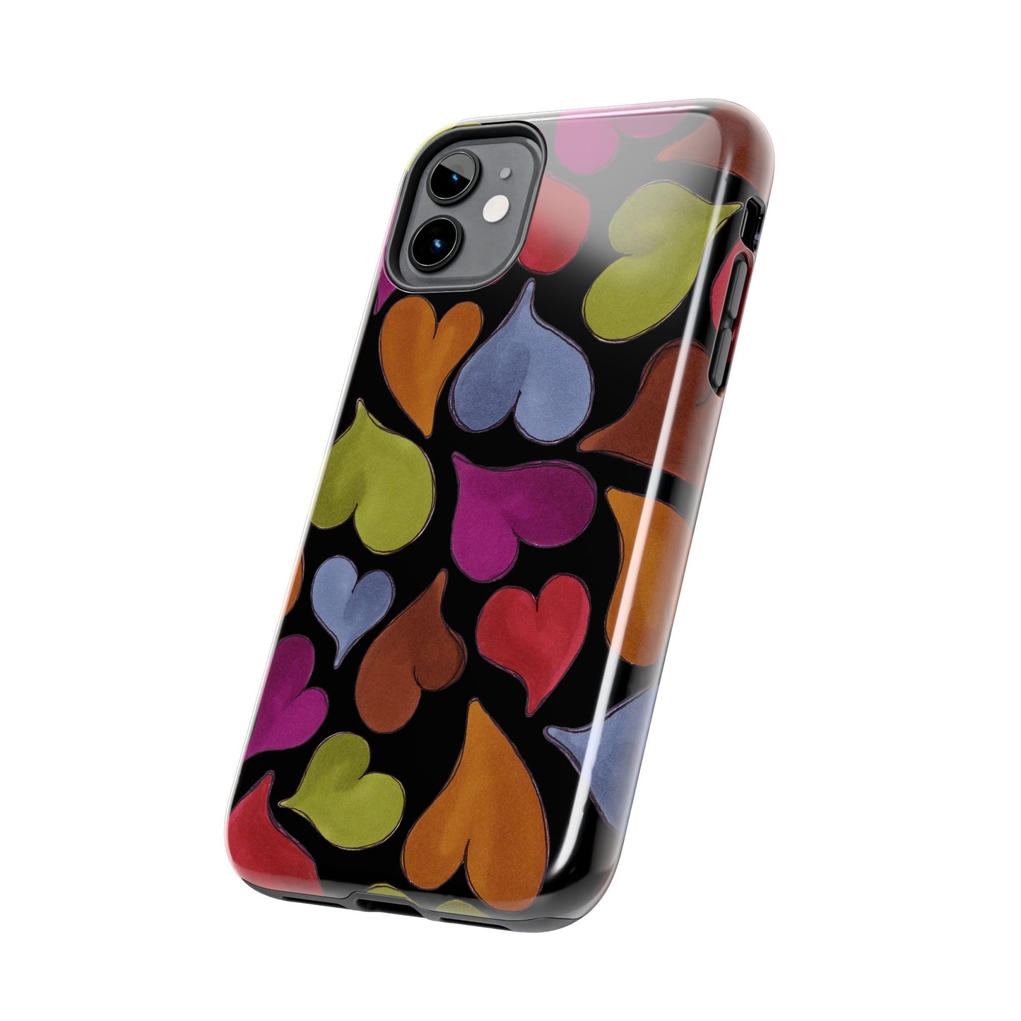 Big Hearted Black Phone Case
