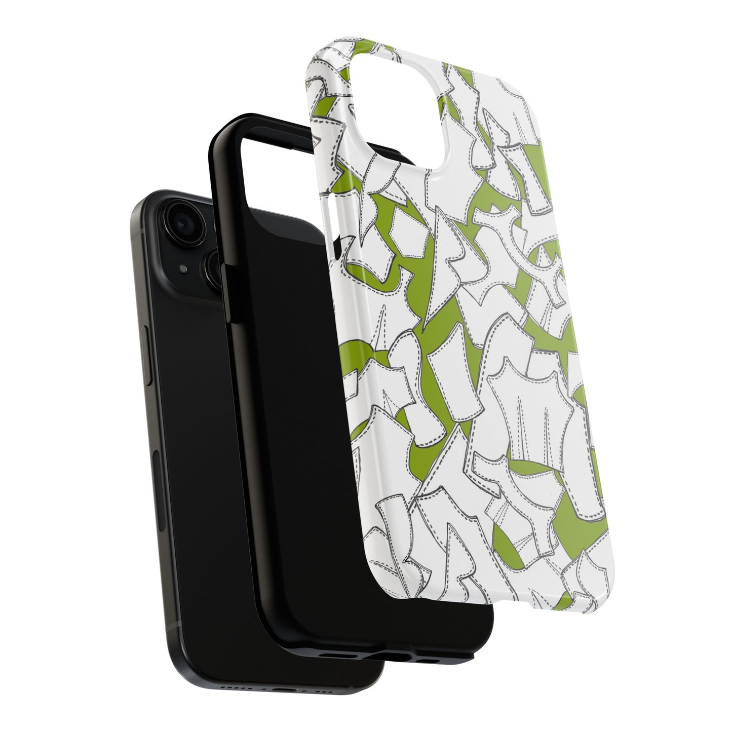 Pattern Pieces Chartreuse Phone Case
