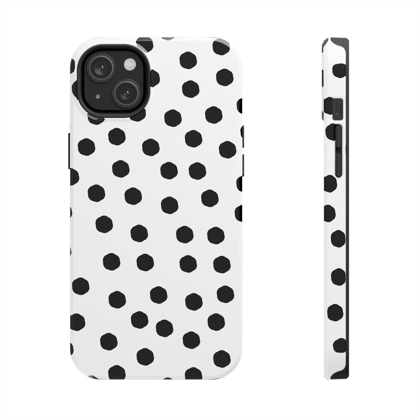 Jumbo Dots White / Black Phone Case