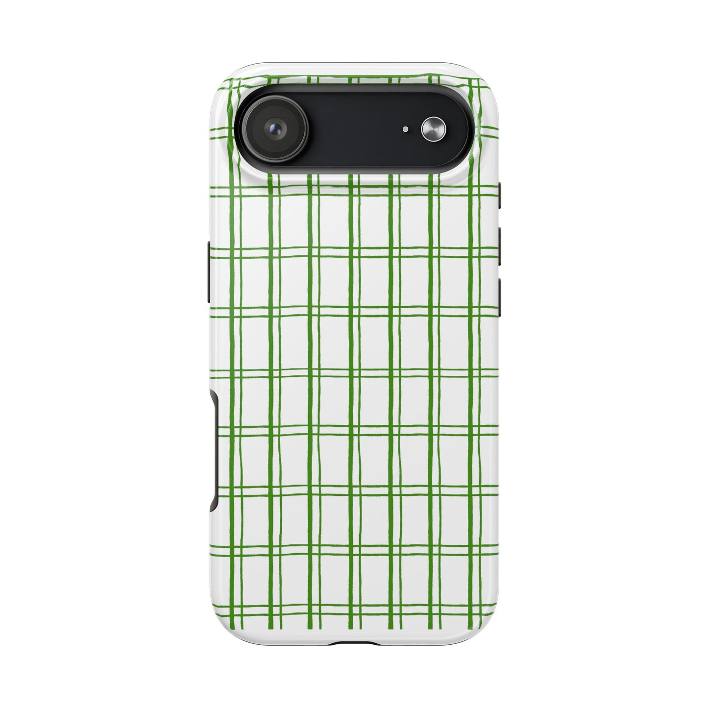 Little Plaid White / Green Phone Case