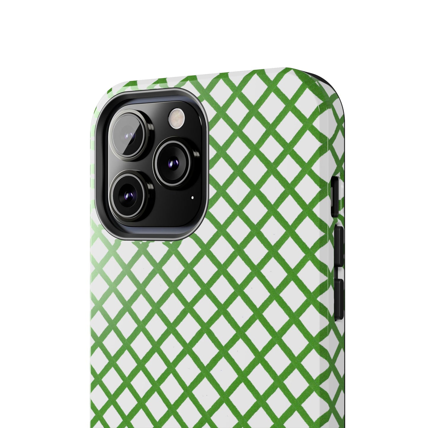 Trellis White / Green Phone Case