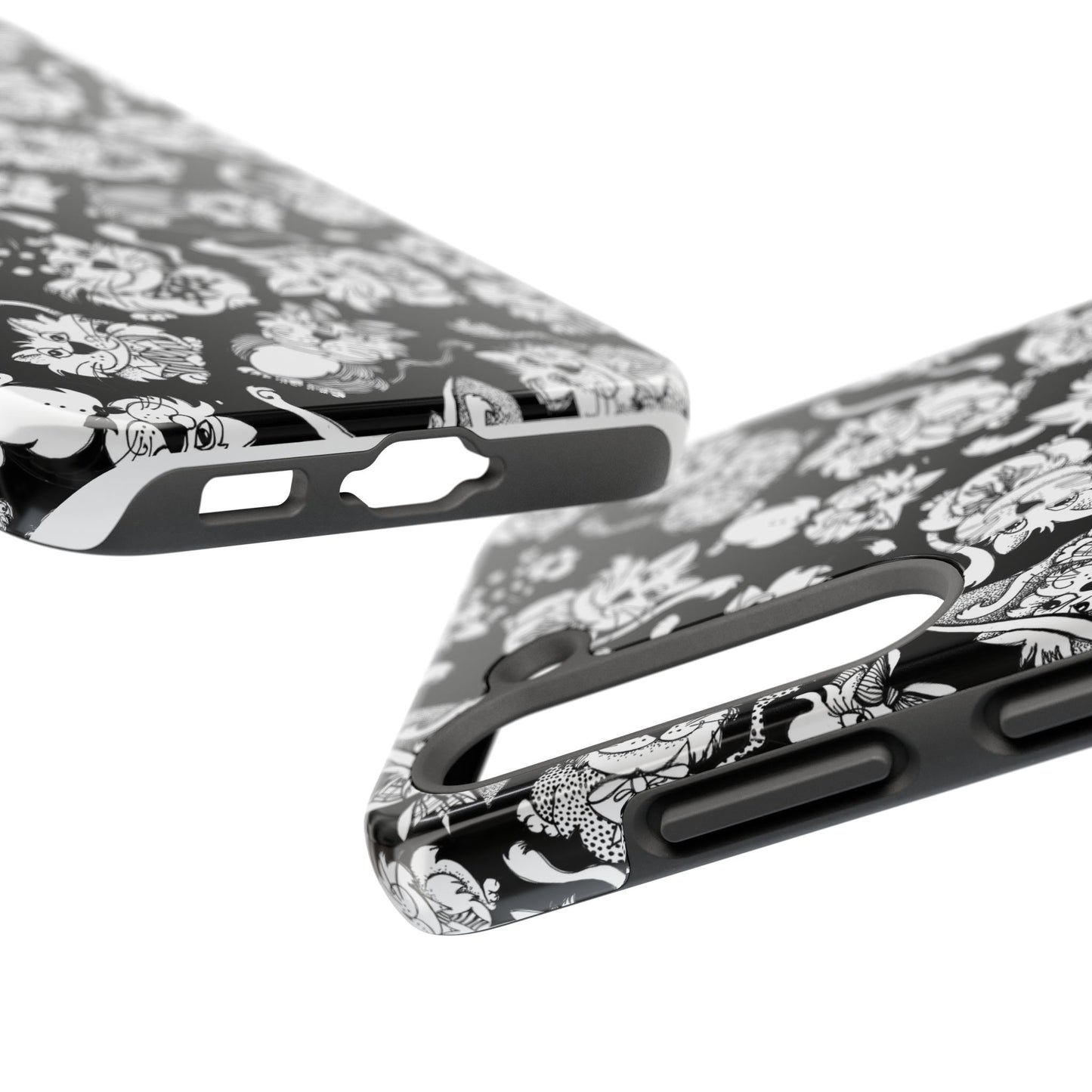 So Kitties Tossed Black Phone Case