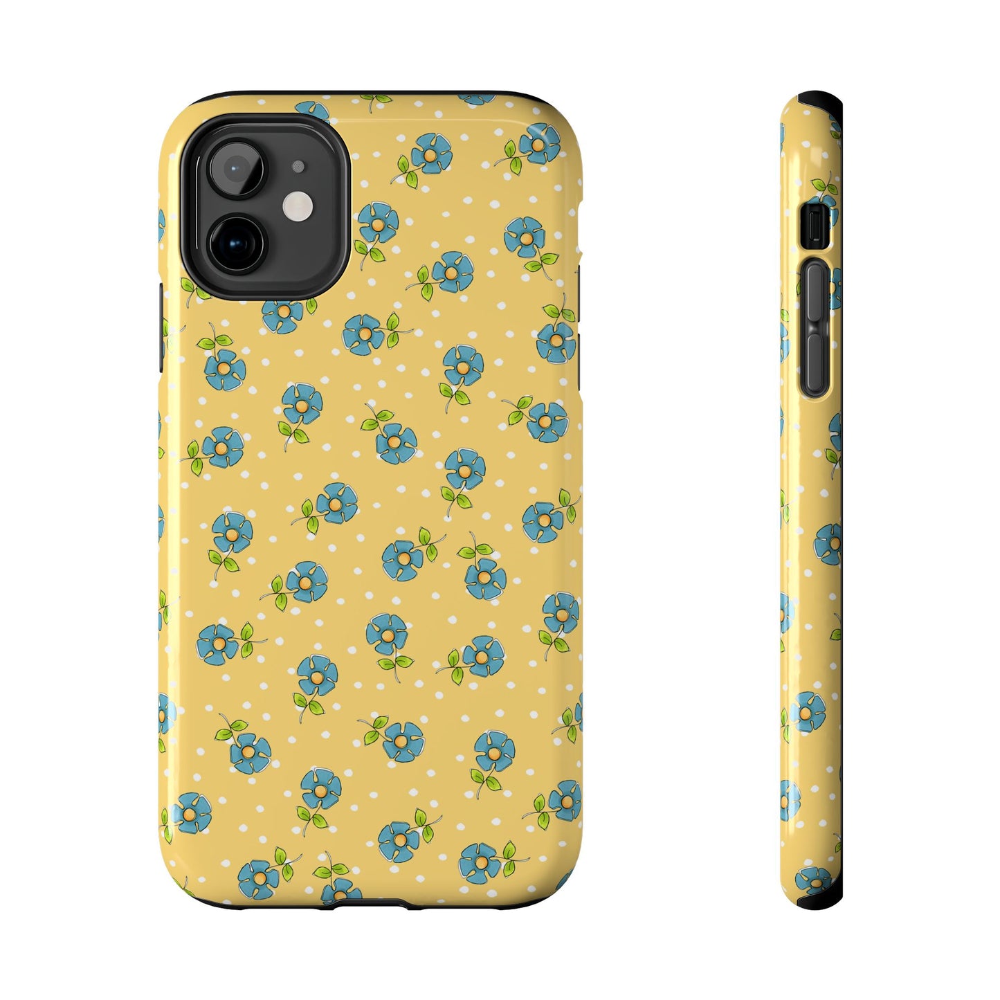Daisy Dots Yellow Phone Case