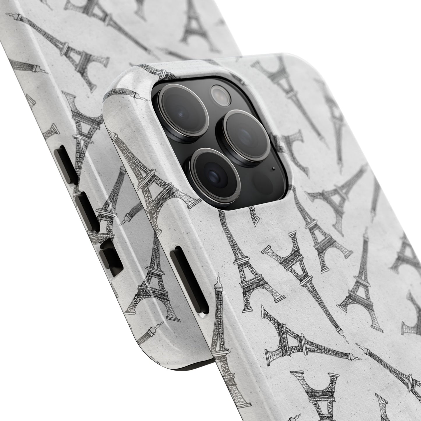 Eifelesque Silver Phone Case