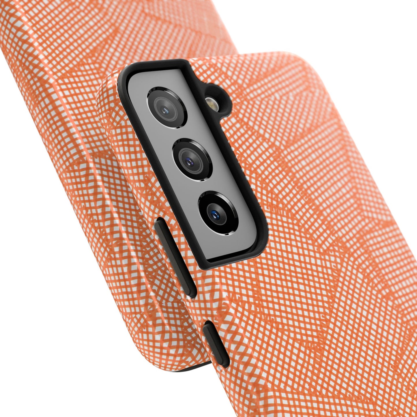 Check Patch Large Orange Phone Case