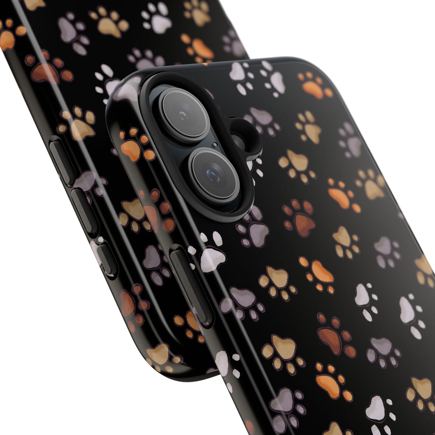 Puppy Paws Black Phone Case