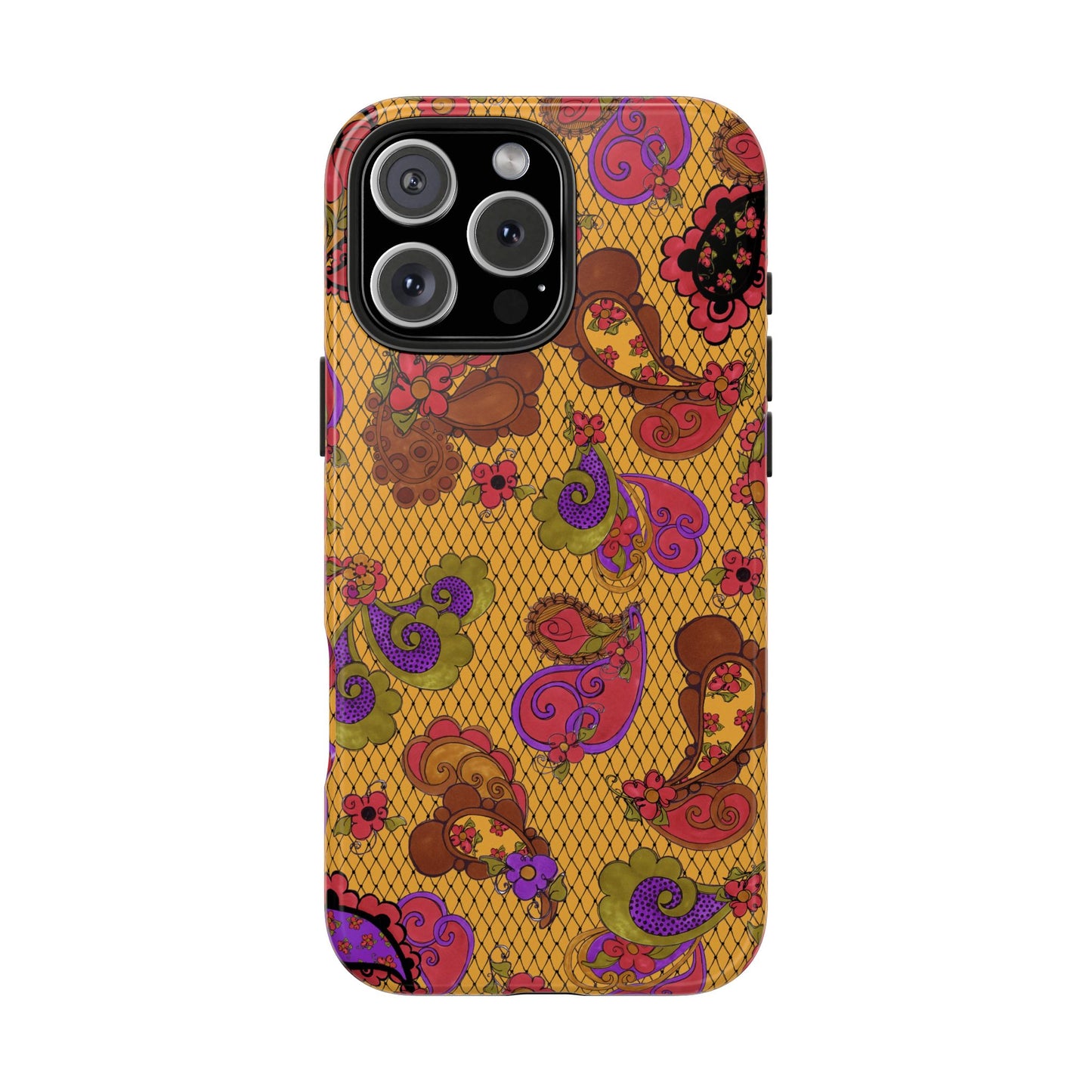 Posie Paisley Gold Phone Case