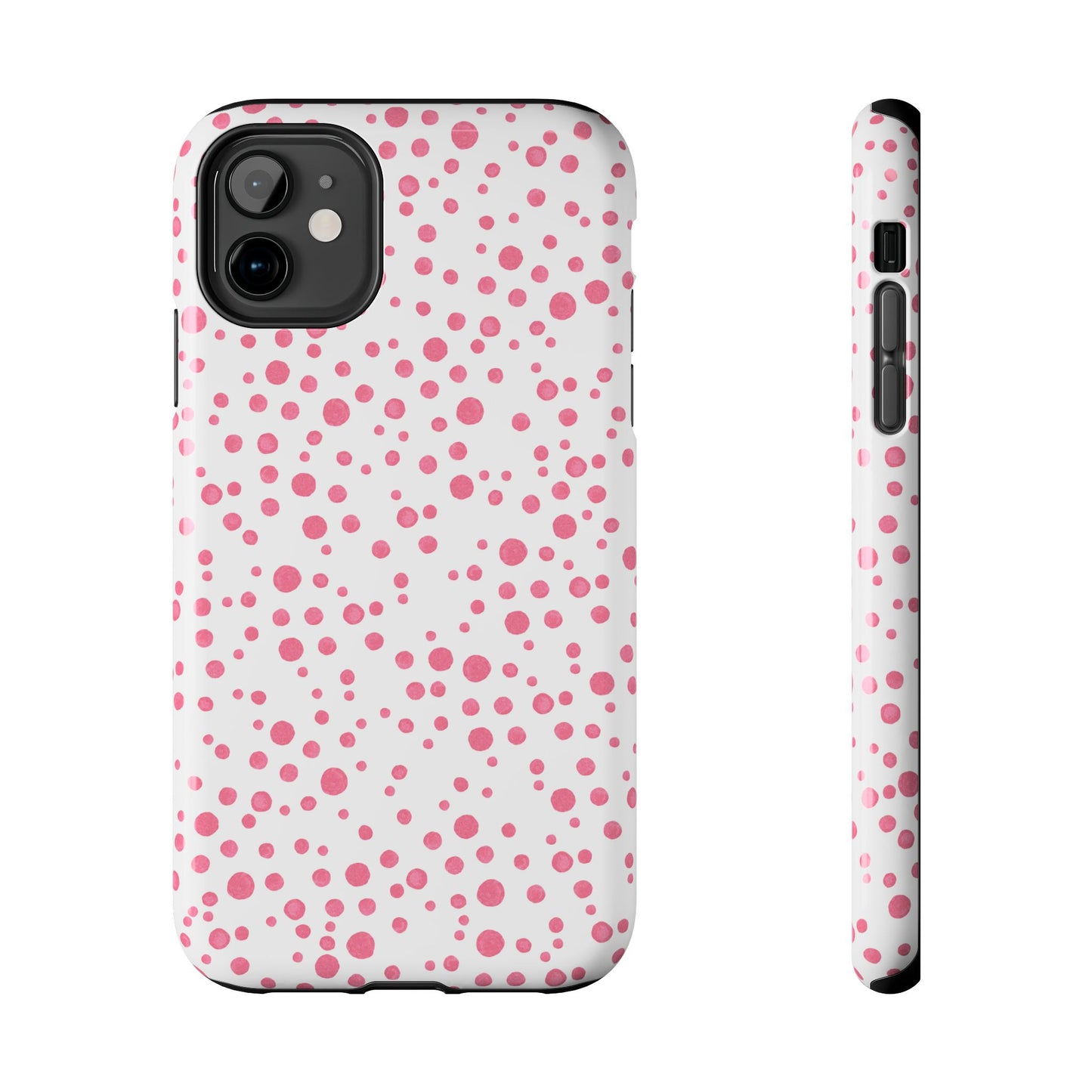 Balloon Dots White / Pink Phone Case