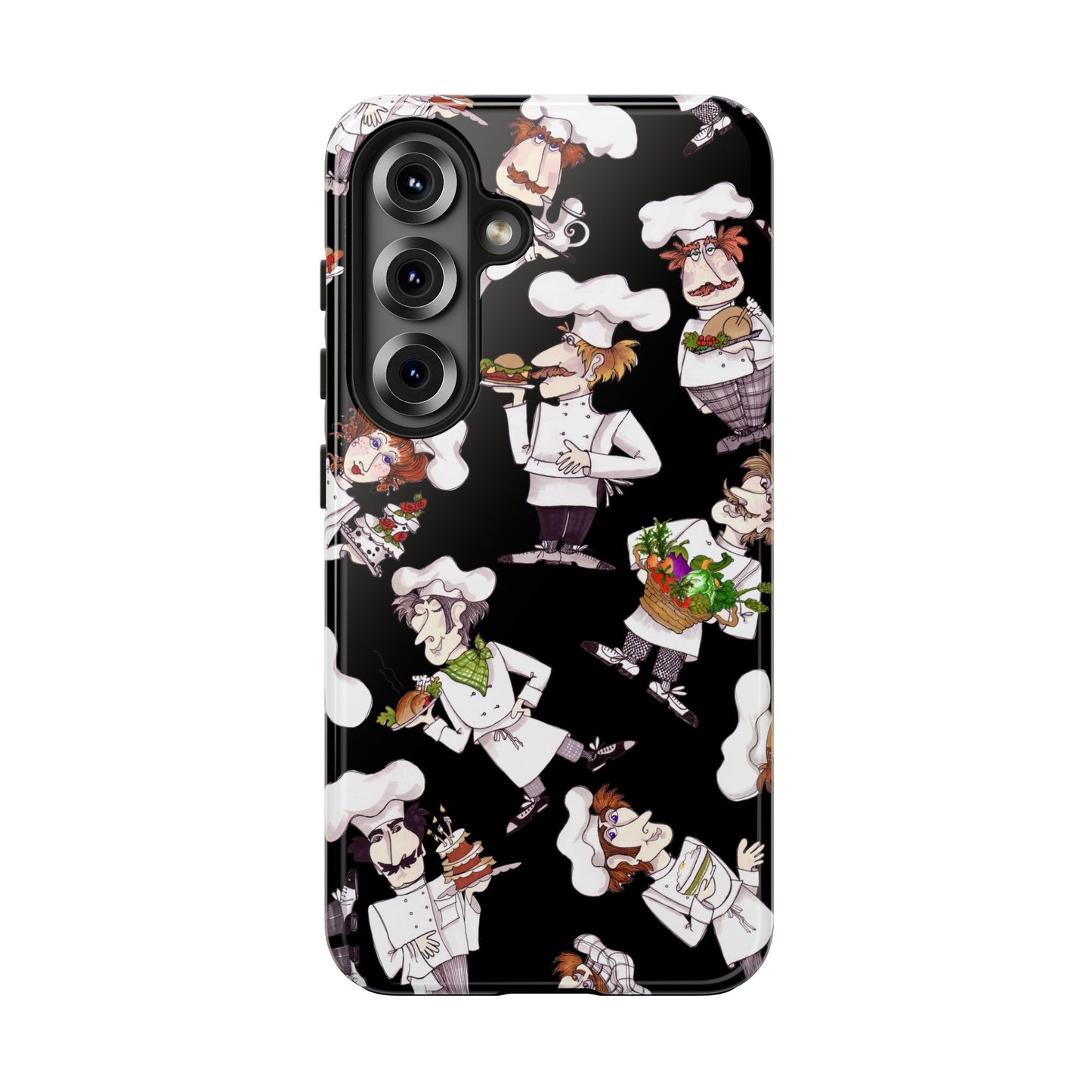 Tossed Chefs Black Phone Case