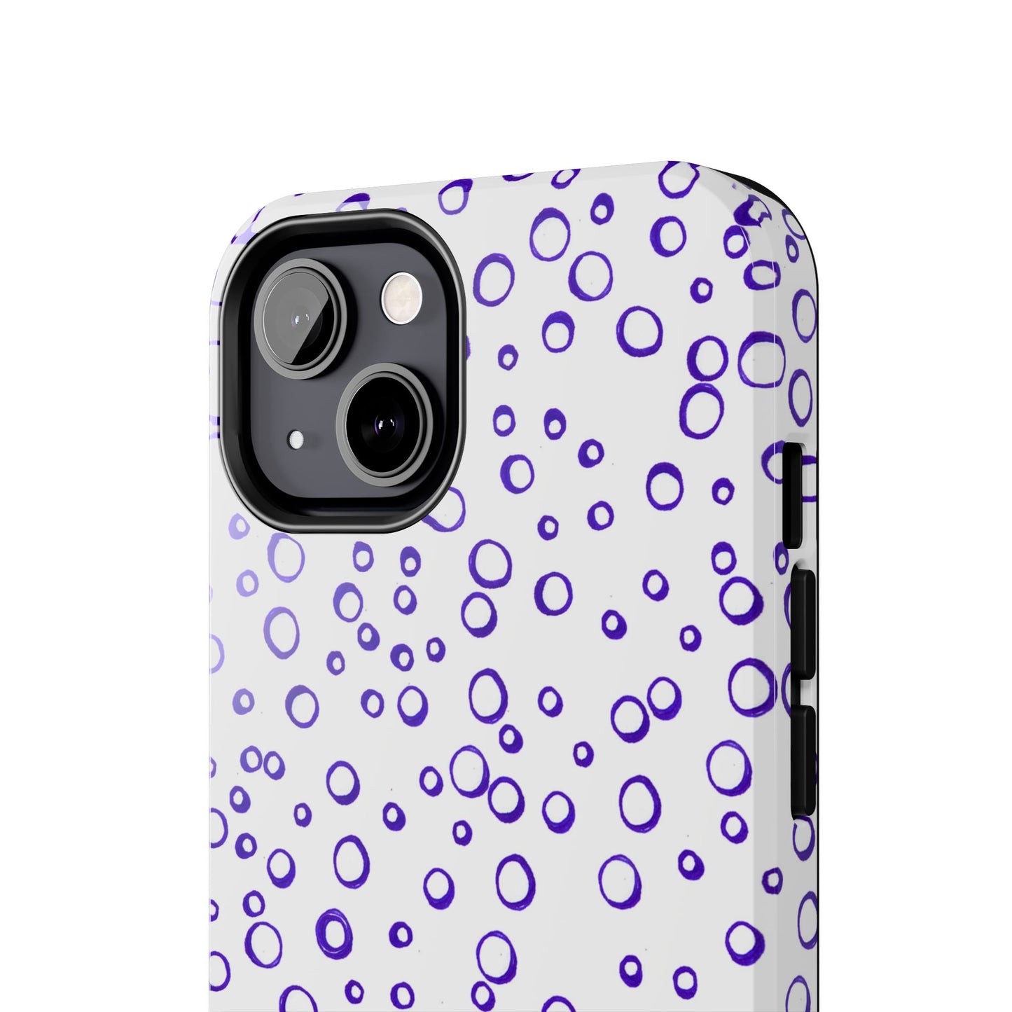 Blue See Through Dots Phone Case