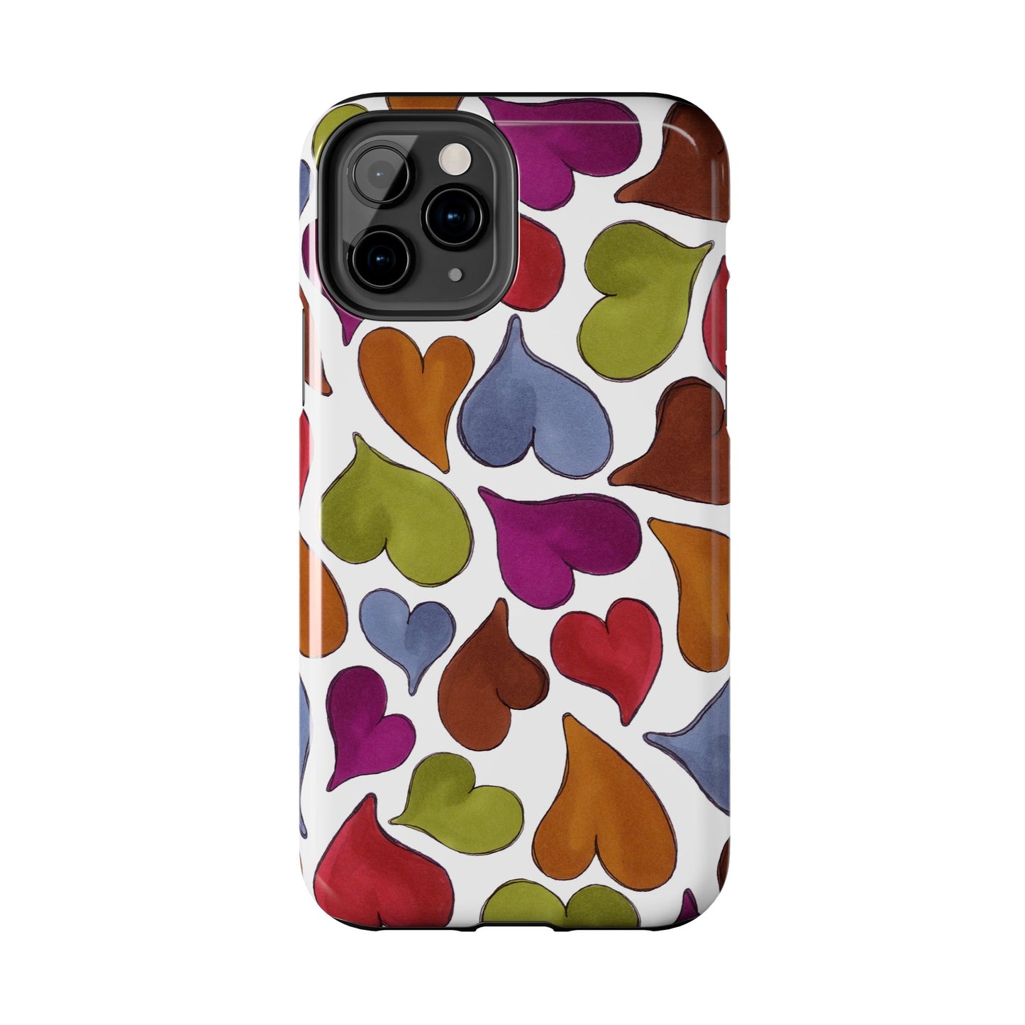 Big Hearted White Phone Case