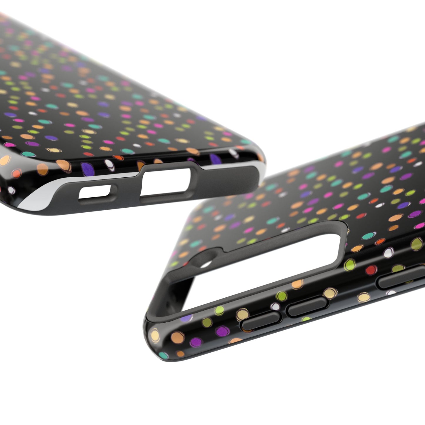 Dog Dots Black Phone Case