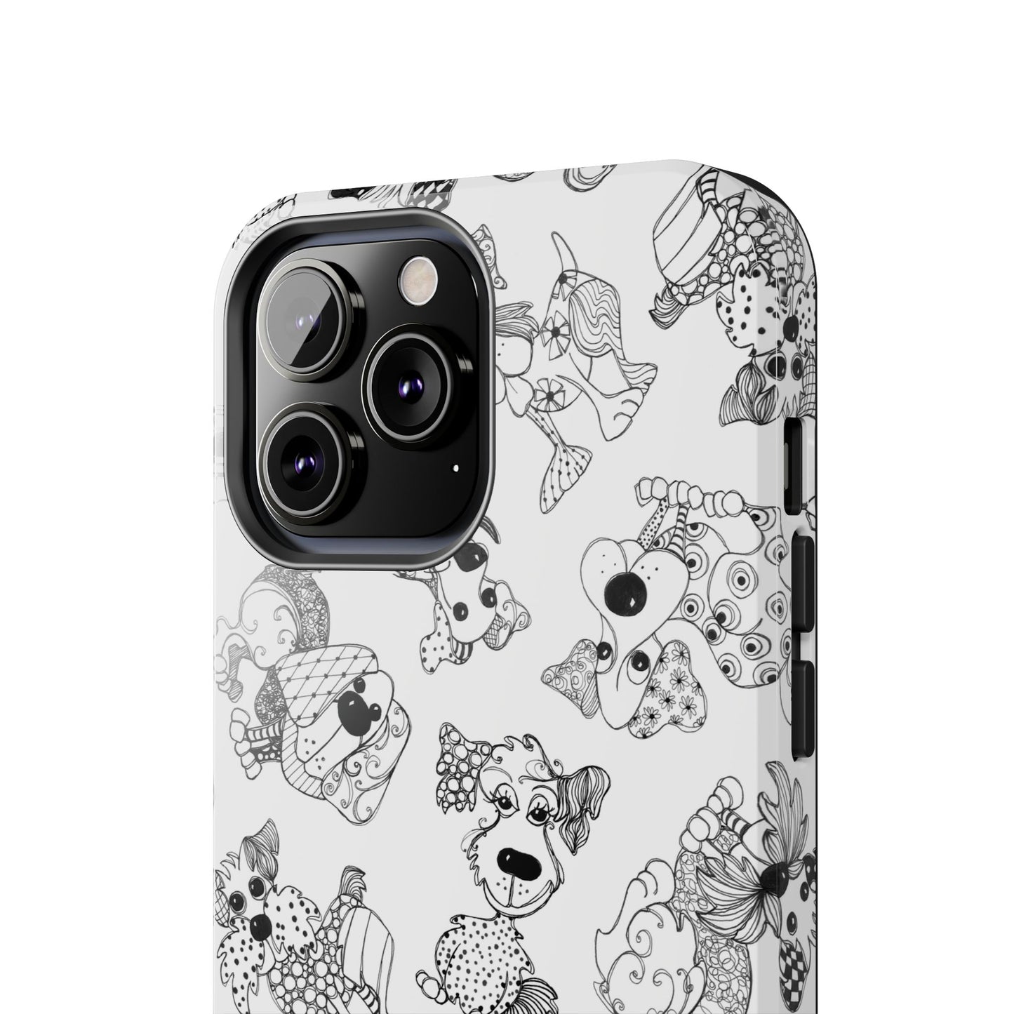 Doodle Dogs White Phone Case