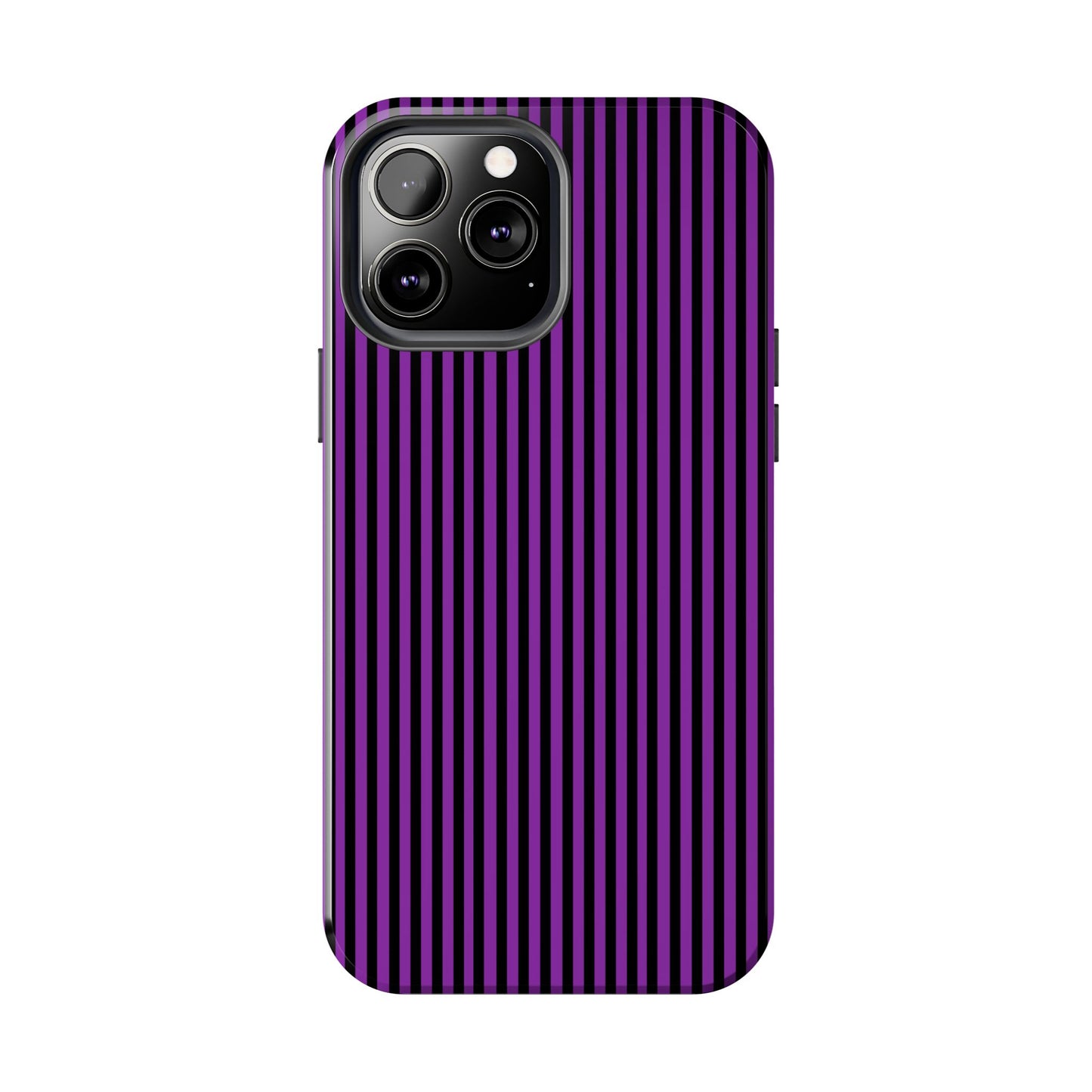 Stripe Purple / Black Phone Case