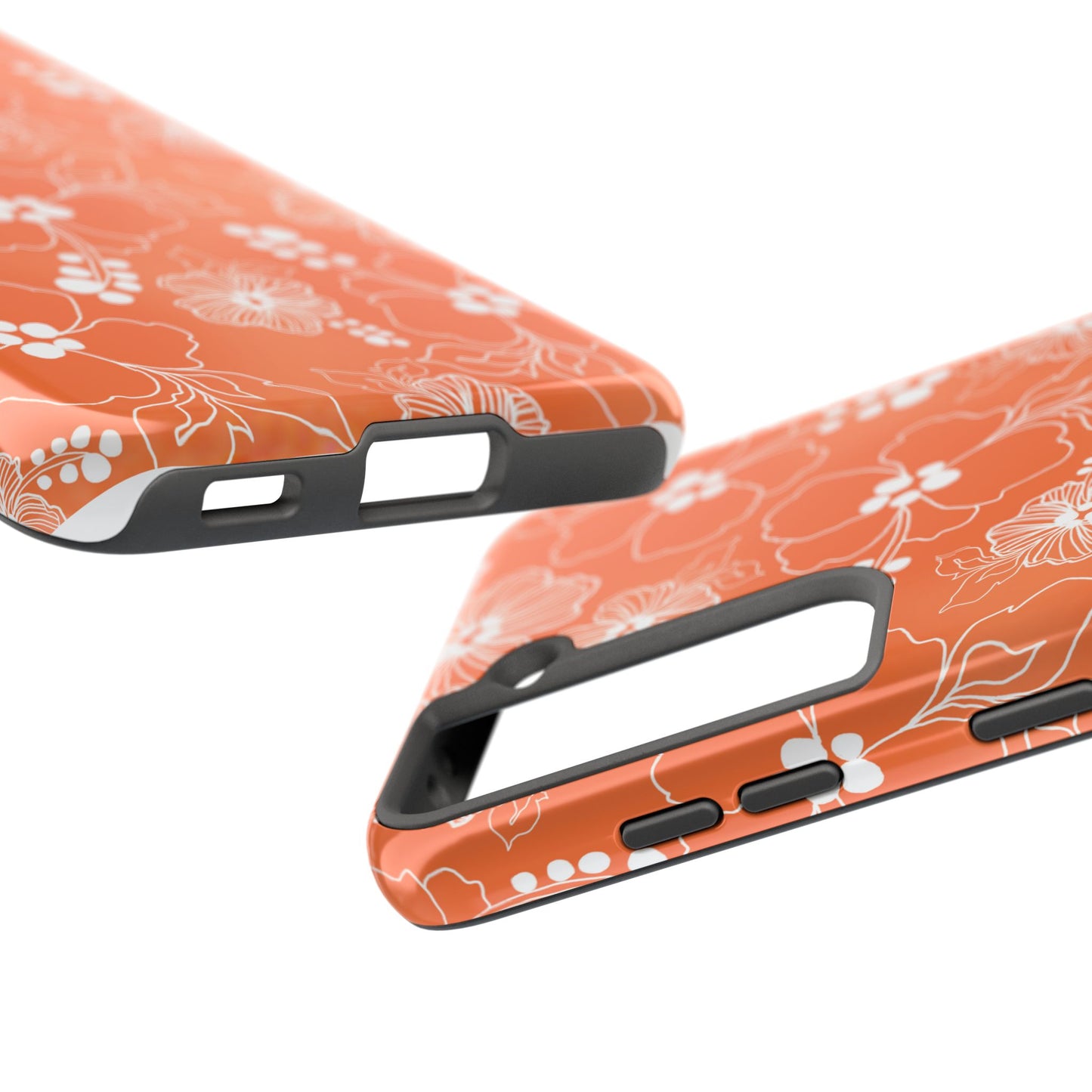 Lacey Hibiscus Coral Phone Case