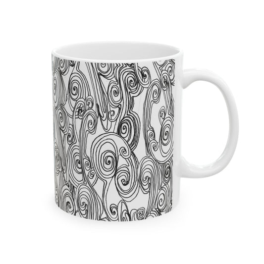 Bark Bark White / Black Cup